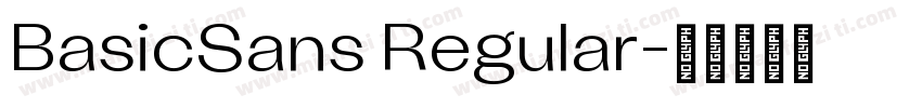 BasicSans Regular字体转换